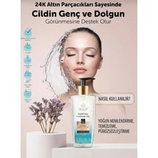 24K Altın Parçacıklı Arındırıcı Yüz Yıkama Jeli 400 ml - Aha + Bha & Hyaluronic Acid (Özel Seri)