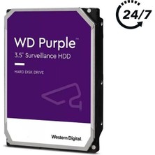 1 Tb Wd 3.5 Purple Sata3 5400RPM 64MB 7/24 Guvenlık WD11PURZ (3 Yıl Resmı Dıst Garantılı)