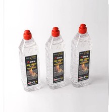 İfyıl 3 Adet - Ifyıl Jel Reşo Yakıt 1 Litre – Hızlı Yanan, Pratik ve Kolay Kullanımlı Jel Yakıt (Pelet Tutuşturmak Için Ideal)