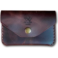 Balthazar Workshop Hakiki Deri El Yapımı Mektup Erkek Kadın Kartlık Cüzdan
