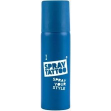 Doğal Dövme Spreyi Mavi 50 ml