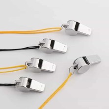 Ipli Metal Düdük - Paslanmaz Çelik Deprem ve Hakem Düdüğü (Boyun Ipli)
