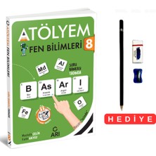 8.sınıf Atölyem Yeni Müfredata Göre Fen Bilimleri Soru Bankası Tadında Kalem Seti Hediyeli