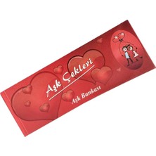 Aşk Çekleri Defteri - 40 Yaprak Sevgiliye ve Aileye Özel Imzalı Sevgi Çeki Koçanı