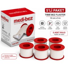 Medi-Bez Tıbbi Bez Flaster 10 cm x 5 M 5'li Paket