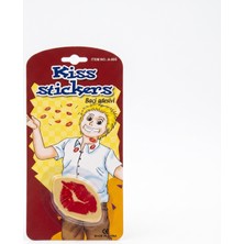 Ruj Lekesi Sticker Şakası - Gömlek ve Boyun Için Dudak Izi Çıkartma
