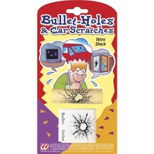 Gerçekçi Cam Kurşun Deliği Şakası Sticker - Şeffaf Kırık Cam Efektli Oto & Ev Sticker