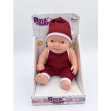 Ağlayan Gülen Et Bebek - Roza Baby Bordo Kıyafetli Sesli Interaktif Oyuncak Bebek