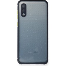 TKÇ Samsung Galaxy A02 Kılıf Miami Şeffaf Silikon - Lacivert