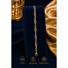 Aks Gold 14 Ayar Mariner Zincir Bileklik 2,80 Gram 20 cm