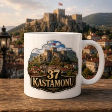 Ajans 313 37 Kastamonu Kalesi ve Tarihi Evler Temalı Baskılı Kupa Bardak