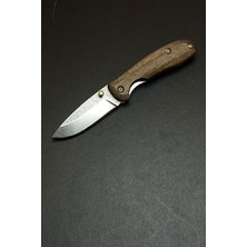 Depo Trend Özel Üretim N690 Çelik Ahşap Kabzalı Mini Edc Çakı