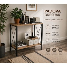 Sofmina Padova 2 Raflı Metal Ahşap Dresuar.