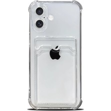 Bukas iPhone 17 Uyumlu Kamera Korumalı Kartlıklı Köşeleri Airbag Tasarımlı Darbe Önleyici Şeffaf