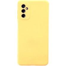 TeknoKapsül Samsung Galaxy M52 5g Kılıf Nano Içi Kadife Silikon - Sarı