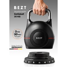 Bezt Pro Ayarlanabilir Kettlebell 20KG(SIYAH)