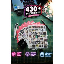 MENEJER 430+ Adet Cute Animals & Meme Sticker Seti ( A5 Boyutunda 8 Sayfa) - Laptop, Telefon, Ajanda Çıkartması, Tükenmez Kalem Hediyeli