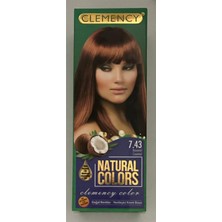 TeknoKapsül Natural Colours Saç Boyası Seti - 7.43 Karamel
