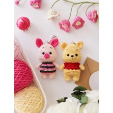 Design By Oykum Winnie The Pooh+ Piglet Anahtarlık Seti