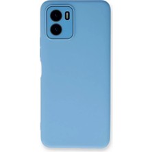 TeknoKapsül Newface Vivo Y15S Kılıf Lansman Glass Kapak - Mavi