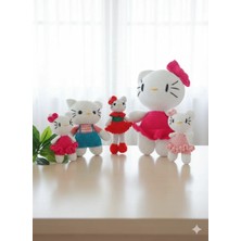 El Örgüsü Amigurumi Hello Kity Ailesi