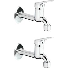 TeknoKapsül 2li Aç Kapa Mix Lavabo Musluk Wc Lavabo Uzun Musluk Perlatörlü