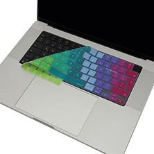 Macbook M1-M2-M3 Air Pro Klavye Koruyucu (Uk-Eu Ingilizce) Touchıd'li A2681 A3113 A2941 A3114 A2442