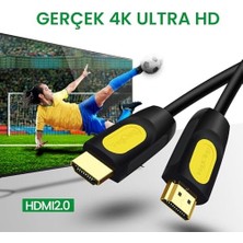 4K 30Hz 18GBPS Hdr Arc Hdcp Destekli HDMI 2.0 Kablo 20 Metre