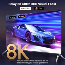8k 60Hz Displayport 1.4 To HDMI 2.1 Örgülü Kablo, 2m, 80397