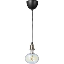 IKEA Modern Siyah LED Ampul - Şık Ev Ofis Dekoratif Aydınlatma - Modern Tasarım
