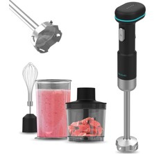 Happy Trend Cecotec Blendgo Hand Şarjlı El Blender Seti, Kablosuz, 180W, USB Şarjlı, Balon Çırpıcı ve Doğrayıcı Dahil