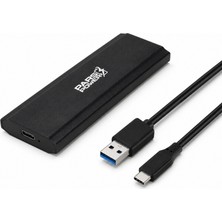 Pars Power M.2 SSD Kutusu, USB 3.0 Type-C Harici SSD Disk Kutusu, Nvme M.2 SSD Uyumlu, 2 Tb Kapasite Desteği, Pcıe M-Key Disk Kutusu
