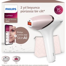 Happy Trend Philips Lumea 9900 Serisi BRI950/02 Ipl Tüy Alma, Skinaı Uygulama, Vücut ve Yüz Için 2 Başlık, Çanta