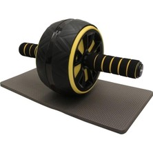 Happy Trend Ab Wheel Egzersiz Fitness Tekerleği Karın Kası Ab Slider Kondisyon Spor Aleti Siyah Sarı Kırmızı Beyaz