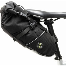 Happy Trend PACK2RIDE Inova Light Bikepacking Sele Tur Bisiklet Çantası - Su Sızdırmaz Kumaş-Geniş Hacimli- Sallanmaz- Reflektif Detaylı -Dağ,tur, Yol, Gravel Bisikletlerine Uygun -Fonksiyonel ve 11L Siyah