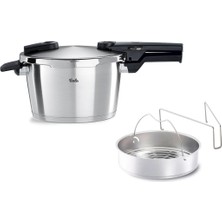 Happy Trend Fissler Vitaquick Premium Düdüklü Tencere Buharda Pişirme Aparatı 4,5 Litre