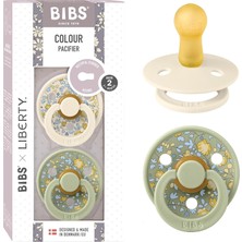 Happy Trend Bibs Colour Liberty Ikili Kauçuk Emzik Eloise-Sage 6+ Ay