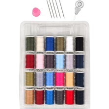 Happy Trend Ceysa Store Dikiş Nakış Kiti, 24 Adet Dikiş Ipi Seti, 5 Adet Dikiş Iğnesi, Ip Geçirici, Yüksük, Iplik Seti (Set-1)