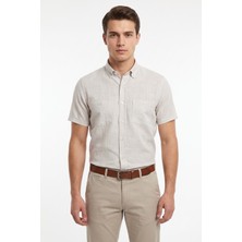 Mösyö Erkek Çift Cepli % 100 Cotton Kısa Kol Gömlek BGL-ST05647
