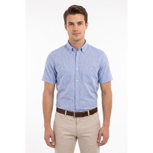 Mösyö Erkek Çift Cepli % 100 Cotton Kısa Kol Gömlek BGL-ST05647