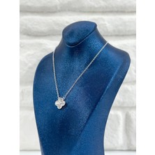 Livora Jewelry 925 Ayar Gümüş Şans Yoncası Tekli Spor Kadın Kolye