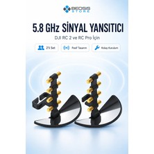 Djı Rc 2 ve Rc Pro Uyumlu 5,8 Ghz Aynalı Anten Sinyal Güçlendirici – 2’li Menzil Artırıcı Reflektör