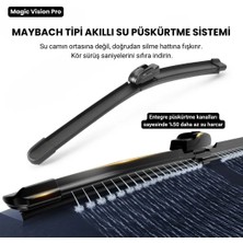Solezon Maybach Tipi Akıllı Fıskiyeli Silecek Seti Görüş Kesmez 12 Adaptörlü Tüm Araçlara Uyumlu ( 1 Set-2 adet )