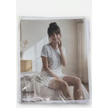 Tb Moda %100 Pamuk Desenli Kadın Pijama Takımı