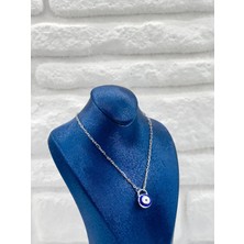 Livora Jewelry 925 Ayar Gümüş Nazar Boncuklu Spor Kadın Kolye