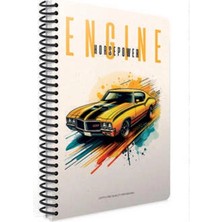 Gıpta Engıne Ofset Cr Pp Kapak Spiralli A4 80 Yp. Çizgili Defter 7907 - Tekli