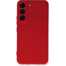 Gees Global Samsung Galaxy S23 Kılıf Nano Içi Kadife Silikon - Kırmızı