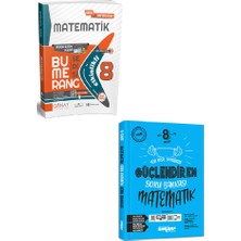 Günay Yayınları 8. Sınıf Bumerang Matematik Etkinlikli Kitap + Ankara Yayınları Güçlendiren Soru Bankası