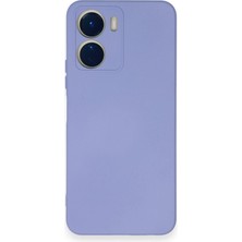 Gees Global Vivo Y16 Kılıf Nano Içi Kadife Silikon - Lila
