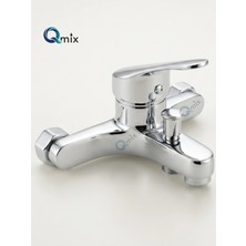 Qmix Trend Serisi Pirinç Döküm Gövde Banyo Bataryası Krom Renk